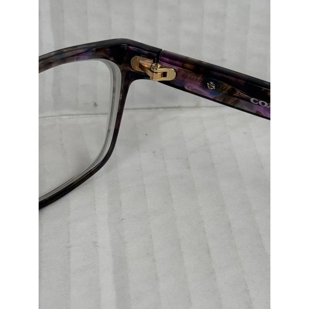 COACH HC 6065 5288 CONFETTI PURPLE GOLD AUTHENTIC FRAMES EYEGLASSES 51-17 K1